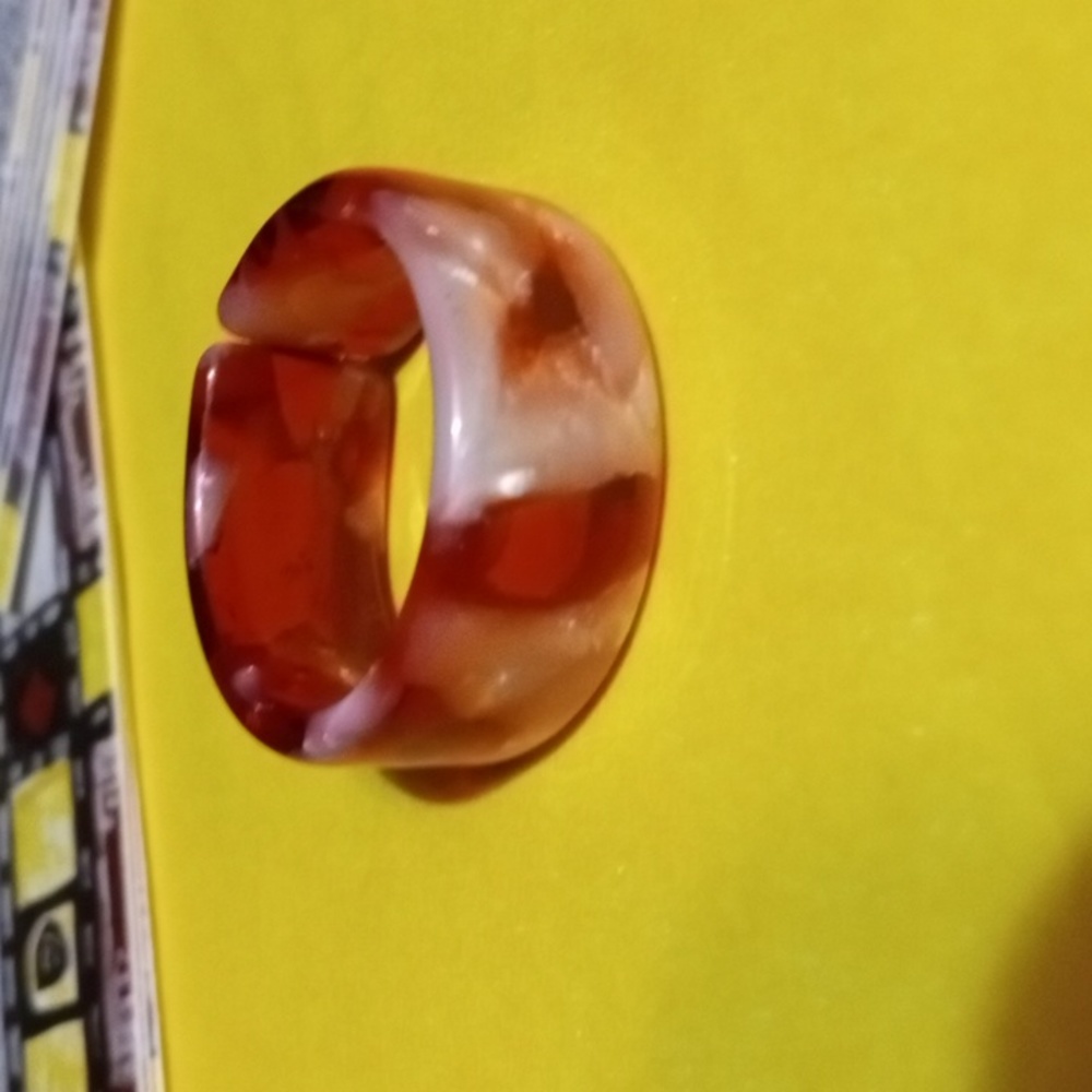Resin flexible women's ring size 8. Sku130